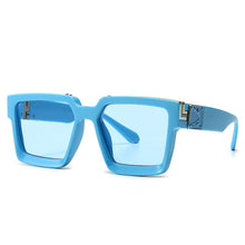 Carica l'immagine nel visualizzatore di Gallery, Shield Square Sunglasses Mens 2023  Designer Sun Glasses Female Brand Designe Gradient Color Eyeglasses Oculos UV400