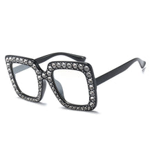 Load image into Gallery viewer, Shiny Square Rhinestone Sunglasses For Women Mens 2023  Desinger Oversized Crystal Shades Bling Sunglasses Women