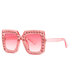 Load image into Gallery viewer, Shiny Square Rhinestone Sunglasses For Women Mens 2023  Desinger Oversized Crystal Shades Bling Sunglasses Women