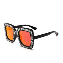Load image into Gallery viewer, Shiny Square Rhinestone Sunglasses For Women Mens 2023  Desinger Oversized Crystal Shades Bling Sunglasses Women
