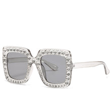 Load image into Gallery viewer, Shiny Square Rhinestone Sunglasses For Women Mens 2023  Desinger Oversized Crystal Shades Bling Sunglasses Women