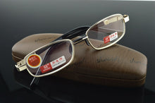 Load image into Gallery viewer, =Shuai Di Brand = Natural Crystal Lens Full-Rim Nickel Alloy  Men Women Reading Glasses +1 +1.5 +2 +2.5 +3 +3.5 +4