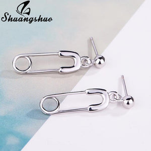 Accessories Safety Pin Stud Earrings for Women Personality Earings Fashion Jewelry Punk Style Piercing Jewelry
