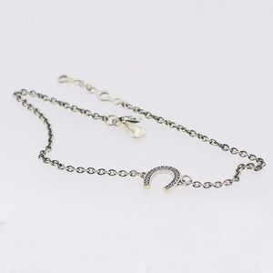 Signature Clear CZ Bracelets & Bangles 925 Sterling Silver Symb of Luck Bracelets for Women Sterling-Silver-Jewelry