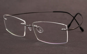 Silhouette style Pure Titanium Optical frame hypoallergenic hingeless Glasses frame men women brand Ultra-light Eyeglasses frame