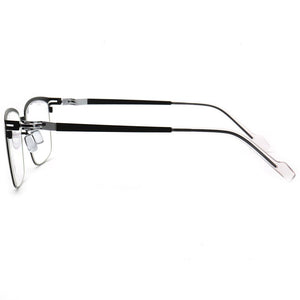 Silicone Alloy Glasses Frame Men Square Optical Prescription Eyeglasses 2023 ULTEM Metal Myopia Glasses Frame Eyewear