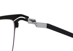 Silicone Alloy Glasses Frame Men Square Optical Prescription Eyeglasses 2023 ULTEM Metal Myopia Glasses Frame Eyewear