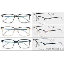 Load image into Gallery viewer, Silicone Alloy Glasses Frame Men Square Optical Prescription Eyeglasses 2023 ULTEM Metal Myopia Glasses Frame Eyewear