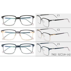 Silicone Alloy Glasses Frame Men Square Optical Prescription Eyeglasses 2023 ULTEM Metal Myopia Glasses Frame Eyewear