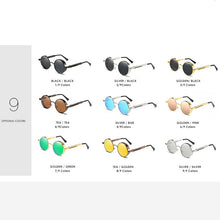 Load image into Gallery viewer, Silver Black Metal Polarized Sunglasses Gothic Steampunk Sunglasses Mens Womens Retro Vintage Shield Eyewear Shades 2023