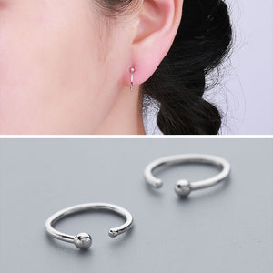 Silver Buckle Japan And South Korea Fashion Earrings Tremella Nail A Undertakes Tremella Act The Role Ofing Is Tasted