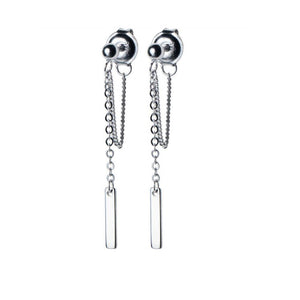Silver Earrings 100% 925 Sterling Silver Drop Earrings Silver Jewelry