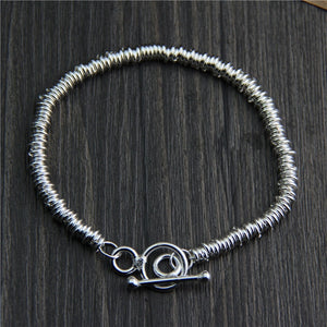Bracciale di design fatto a mano all'ingrosso di gioielli in argento Tailandia Chiang Mai Modelli da donna in stile etnico in argento sterling 925 