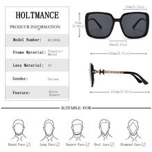 Load image into Gallery viewer, Simple Big Frame Square Sunglasses Women Retro Photochromic Mirror Sun Glasses Ladies Brand Design Chain Eyewear UV400