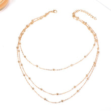 Load image into Gallery viewer, Simple Fashion 3-layers Gold Choker Necklace For Women Geometric Female Chain Necklaces Ladies Multilayer Party Jewelry Gifts
