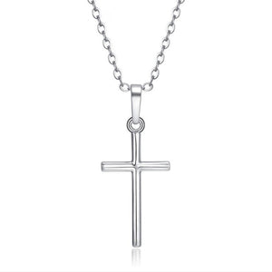 Collana a catena croce semplice moda per donne uomini signore di lusso gioielli in oro collane con ciondolo crocifisso ornamento cristiano regali 