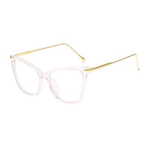 Carica l&#39;immagine nel visualizzatore di Gallery, Simple Retro Cat Eye Clear Glasses Women Brand Man Blue-ray Optical Eyewear Frame nerd optical frames clear Glasses O332