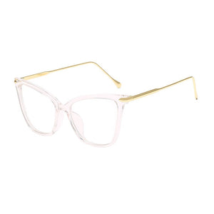 Simple Retro Cat Eye Clear Glasses Women Brand Man Blue-ray Optical Eyewear Frame nerd optical frames clear Glasses O332