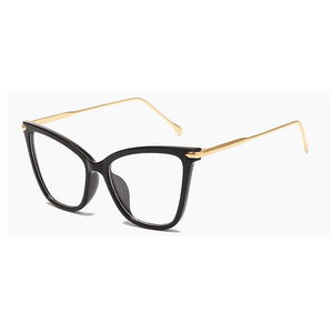 Simple Retro Cat Eye Clear Glasses Women Brand Man Blue-ray Optical Eyewear Frame nerd optical frames clear Glasses O332