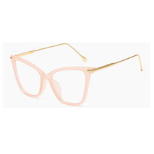 Carica l&#39;immagine nel visualizzatore di Gallery, Simple Retro Cat Eye Clear Glasses Women Brand Man Blue-ray Optical Eyewear Frame nerd optical frames clear Glasses O332