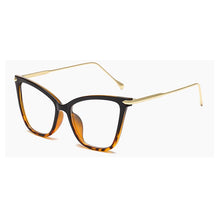 Carica l&#39;immagine nel visualizzatore di Gallery, Simple Retro Cat Eye Clear Glasses Women Brand Man Blue-ray Optical Eyewear Frame nerd optical frames clear Glasses O332