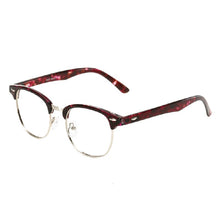 Load image into Gallery viewer, Simvey Classic Half Rim Glasses Frames Women Men Brand Designer Retro Clear Lens Nerd Frames Glasses Vintage Eyeglasses TR90