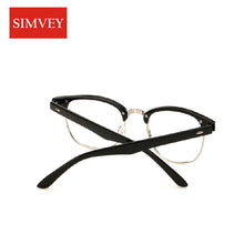 Load image into Gallery viewer, Simvey Classic Half Rim Glasses Frames Women Men Brand Designer Retro Clear Lens Nerd Frames Glasses Vintage Eyeglasses TR90