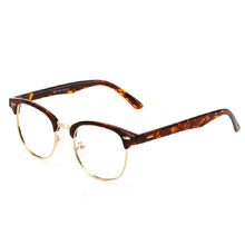 Load image into Gallery viewer, Simvey Classic Half Rim Glasses Frames Women Men Brand Designer Retro Clear Lens Nerd Frames Glasses Vintage Eyeglasses TR90