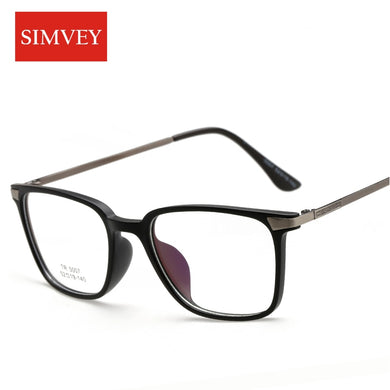 Simvey Retro Big Square Glasses Frames Vintage Brand Designer Nerd Optical Glasses Women Eyeglasses Frames TR90