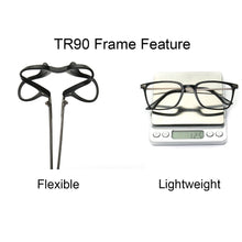 Load image into Gallery viewer, Simvey Retro Big Square Glasses Frames Vintage Brand Designer Nerd Optical Glasses Women Eyeglasses Frames TR90
