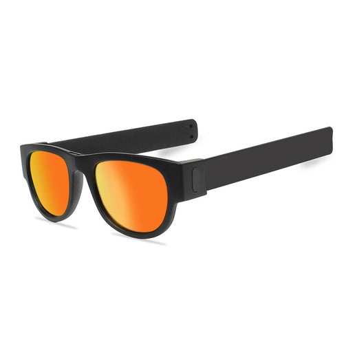Occhiali da sole Slap Occhiali da sole polarizzati da donna Bracciale schiaffeggiante Occhiali da sole per uomo Bracciale con paralumi pieghevoli a specchio colorati 