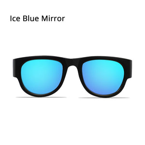 Slap Sunglasses Polarized Women Slappable Bracelet Sun Glasses for Men Wristband Colorful Mirror Folding Shades