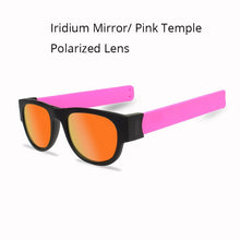 Load image into Gallery viewer, Slap-gafas de sol polarizadas para hombre y mujer, anteojos de sol unisex, con pulsera inclinable, de estilo Espejo, coloridas, a la moda