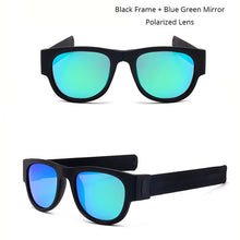 Load image into Gallery viewer, Slap-gafas de sol polarizadas para hombre y mujer, anteojos de sol unisex, con pulsera inclinable, de estilo Espejo, coloridas, a la moda