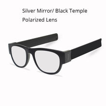Load image into Gallery viewer, Slap-gafas de sol polarizadas para hombre y mujer, anteojos de sol unisex, con pulsera inclinable, de estilo Espejo, coloridas, a la moda