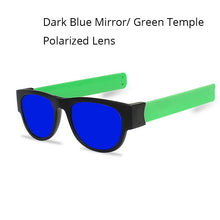 Load image into Gallery viewer, Slap-gafas de sol polarizadas para hombre y mujer, anteojos de sol unisex, con pulsera inclinable, de estilo Espejo, coloridas, a la moda