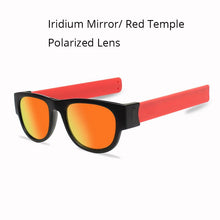 Load image into Gallery viewer, Slap-gafas de sol polarizadas para hombre y mujer, anteojos de sol unisex, con pulsera inclinable, de estilo Espejo, coloridas, a la moda