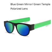 Load image into Gallery viewer, Slap-gafas de sol polarizadas para hombre y mujer, anteojos de sol unisex, con pulsera inclinable, de estilo Espejo, coloridas, a la moda