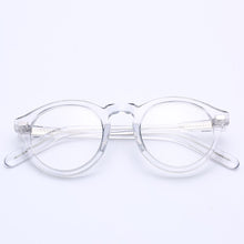 Load image into Gallery viewer, Smalj Round Handmade Acetate Frame Women eyeglasses Men Goggles Optical Spectacle Demi Myopia Optical Spectacle Myopia