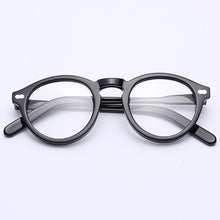 Load image into Gallery viewer, Smalj Round Handmade Acetate Frame Women eyeglasses Men Goggles Optical Spectacle Demi Myopia Optical Spectacle Myopia