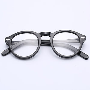 Smalj Round Handmade Acetate Frame Women eyeglasses Men Goggles Optical Spectacle Demi Myopia Optical Spectacle Myopia