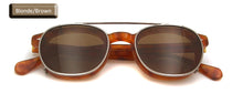 Load image into Gallery viewer, Small Acetate Optical Glasses Frame Round Clip On Sunglasses Men Polarized Uv400  Women Shades Johnny Depp Style