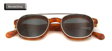 Load image into Gallery viewer, Small Acetate Optical Glasses Frame Round Clip On Sunglasses Men Polarized Uv400  Women Shades Johnny Depp Style