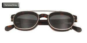 Small Acetate Optical Glasses Frame Round Clip On Sunglasses Men Polarized Uv400  Women Shades Johnny Depp Style