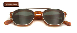 Small Acetate Optical Glasses Frame Round Clip On Sunglasses Men Polarized Uv400  Women Shades Johnny Depp Style