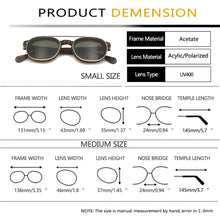 Load image into Gallery viewer, Small Acetate Optical Glasses Frame Round Clip On Sunglasses Men Polarized Uv400  Women Shades Johnny Depp Style