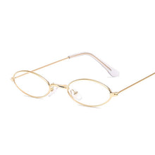 Load image into Gallery viewer, Small Alloy Gold Frame Glasses Classic Retro Optics Eyeglasses Transparent Clear Lens Women Men Espectacles Female