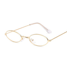 Load image into Gallery viewer, Small Alloy Gold Frame Glasses Classic Retro Optics Eyeglasses Transparent Clear Lens Women Men Espectacles Female