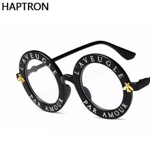 Load image into Gallery viewer, Small Bee  Sunglasses Women/Men Brand Designer Glasses Lady Round Sun Glasses Hip Hop Style Oculos De Sol Gafas