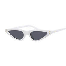 Load image into Gallery viewer, Small Black Sunglasses Cat Eye Women Brand Design Cateye Ladies Frame Retro Skinny Triangle Slim Sun Glasses Female Shades
